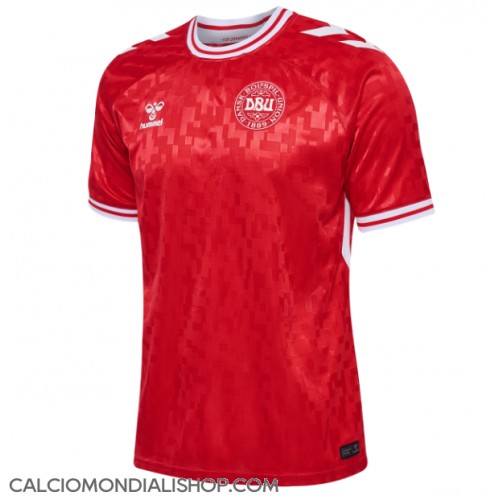 Maglie da calcio Danimarca Prima Maglia Europei 2024 Manica Corta